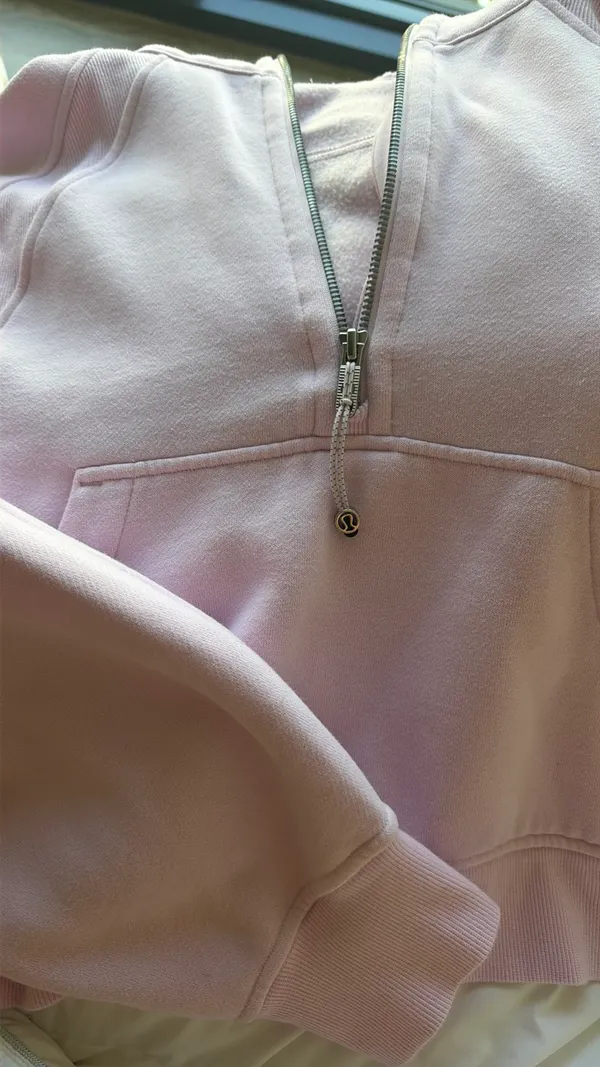 Pink Scuba Lululemon Half-Zip Hoodie - Image 3