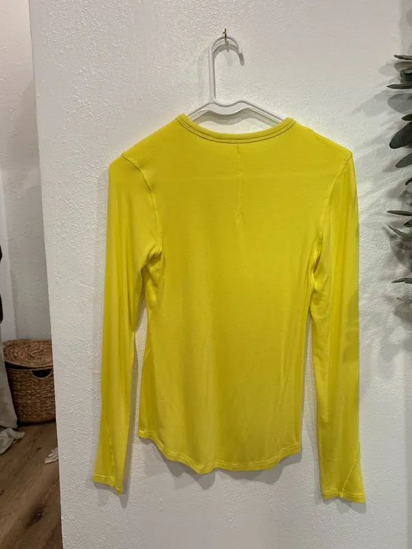 Yellow Lululemon Long Sleeve - Image 2