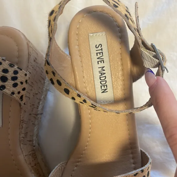 Steve Madden platform sandal animal print - Image 4