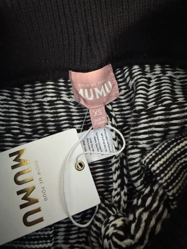 Show Me Your Mumu Samson Lounge Pants Metro Geo Knit - Image 6
