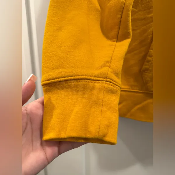 GAP Women's‎ Yellow Zip Hoodie Size L - Image 7