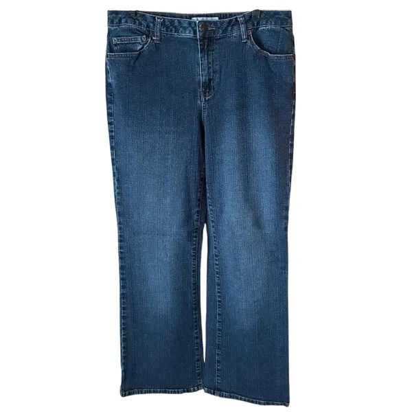 LA Blues Women's Plus Size Rodeo Denim Blue Jeans ~ Size (18) 3 - Image 2