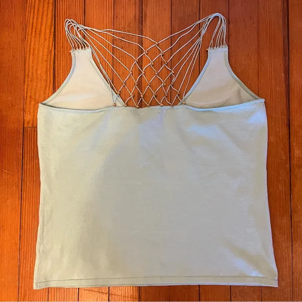NWT New York & Company Soft Blue Knit Top - Image 3