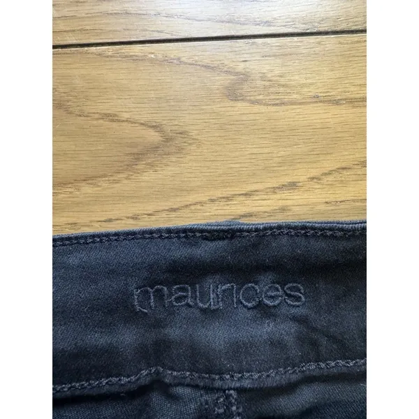 Maurices Women Size 18 Crop Pants Black Comfort Star‎ Design Preppy Holiday NWT - Image 8
