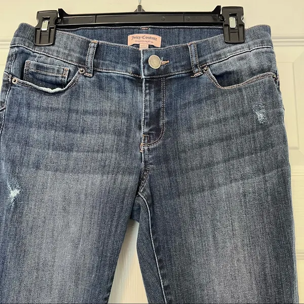 Juicy Couture jeans mid-rise frayed hem size 2 - Image 14