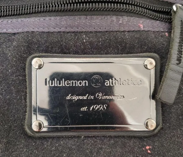 Lululemon Athletica Lucky Wool Charcoal Gray Neon XL Tote Bag - Image 3