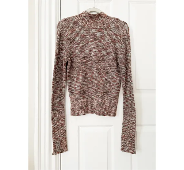 Free People Sweater Knit Mockneck Size L - Image 6