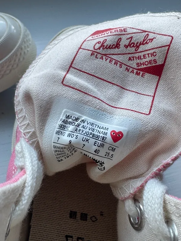 Converse x PLAY Comme des Garçons pink - Image 5