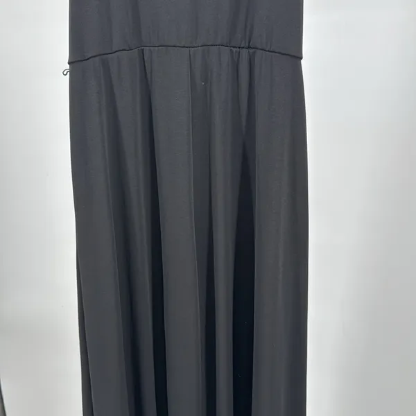 Papaya Black stretchy wide leg adjustable strap Jumpsuit romper M layering party - Image 9