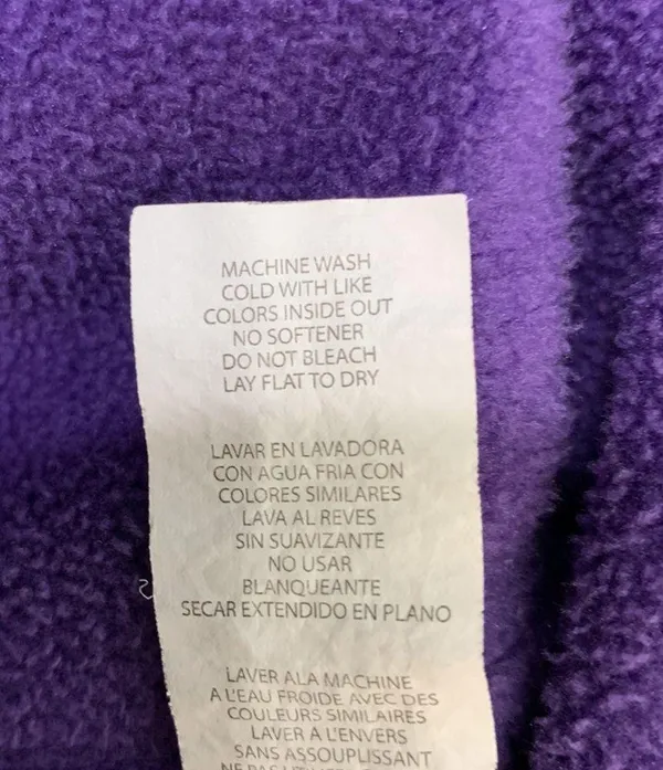 Nina Lace Up Back Sweatshirt Purple Size 1X - Image 6