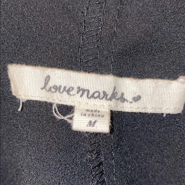 Love Mark Black Tank Top Medium - Image 4