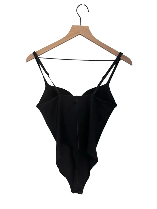 Skims Ultimate Body Thong Bodysuit M onyx New with tags - Image 4