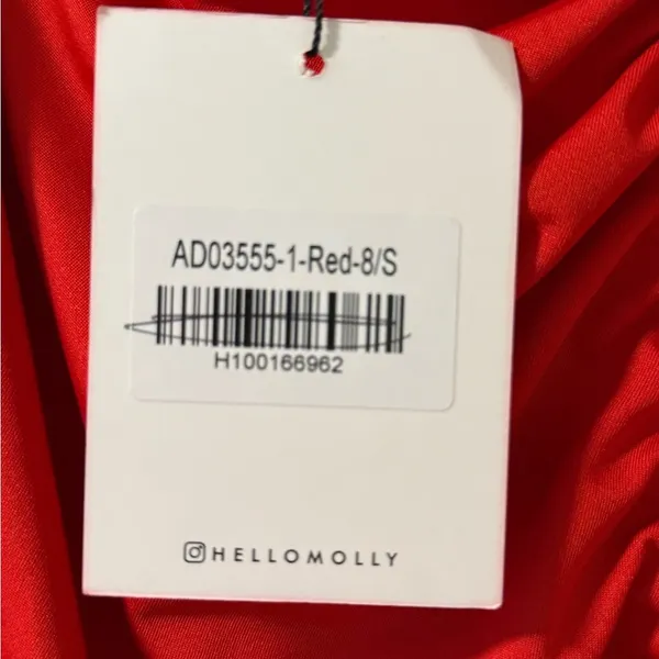 NWT Hello Molly Red Ruched Dress Size S - Image 5