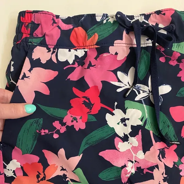 Speedo Womens Tropical Floral Swim Skort Navy Pink Small 800275901028‎ - Image 9