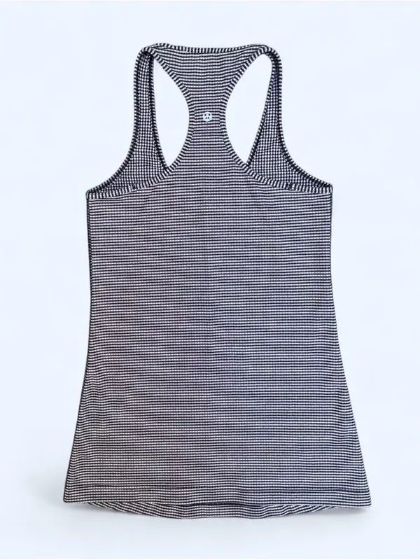 Lululemon Cool Racerback Gingham Inkwell yoga Pilates gym activewear training - Image 4