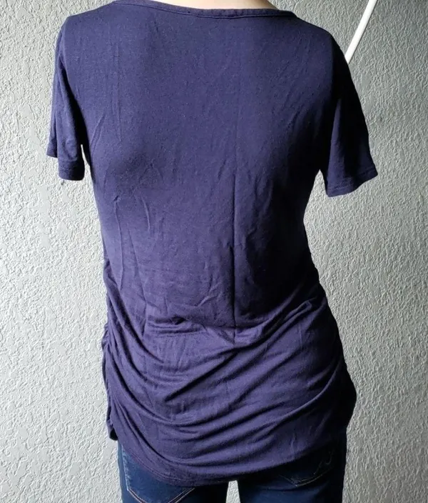 Graphic Maternity tee arriving soon size small Blue - Image 6