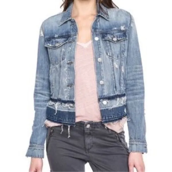 J Brand Deena Released Hem Jean Jacket C31‎ - Image 2