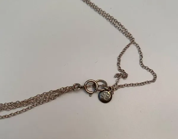 Gorjana 3 layer silver necklace - Image 7