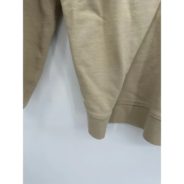 Lululemon Perfectly Oversized Crewneck Sweatshirt Tan Khaki Women Size 8‎ - Image 6