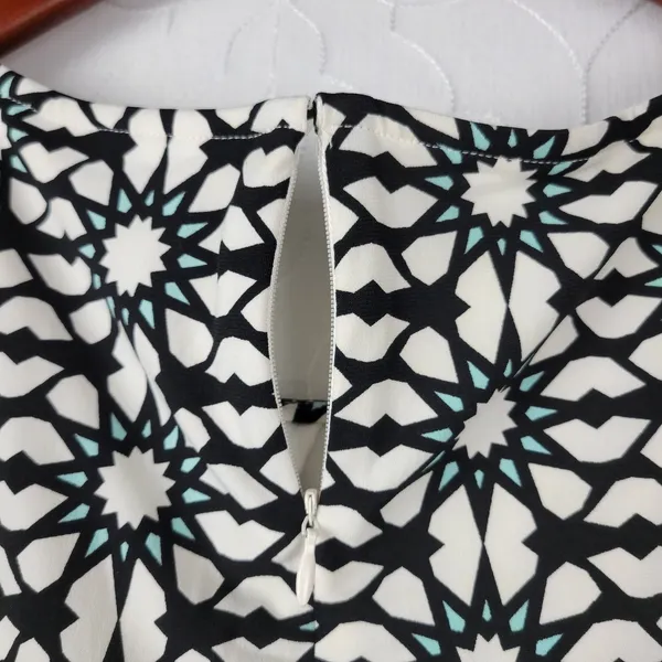 Maggie London Stitch Fix Dress 22W Black White Cenna Jersey Starbust Mini NEW - Image 9