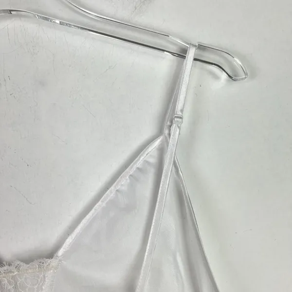 NWT Frederick's of Hollywood Delphine Satin Cropped Cami White Size Medium M T24 - Image 13