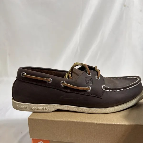 Sperry Pier View Loafer Womens 8.5M Memory Foam Brown Metalic Chmpgn In Box - Image 3