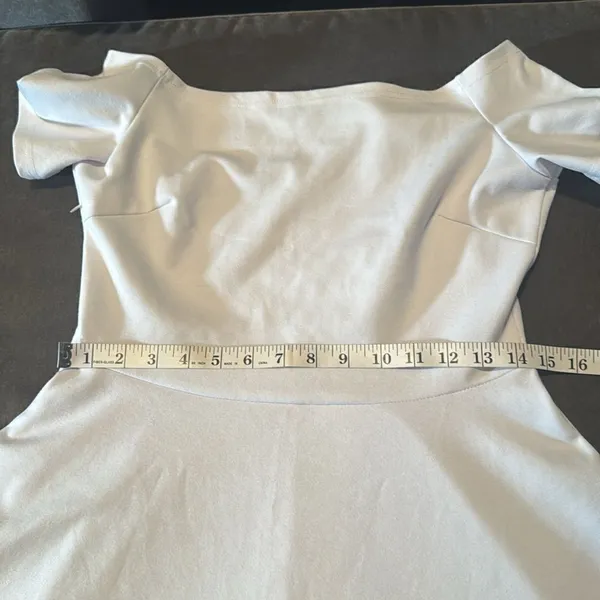 Sarin Matthew’s Women’s White Off The Shoulder High Low Dress Size M - Image 8