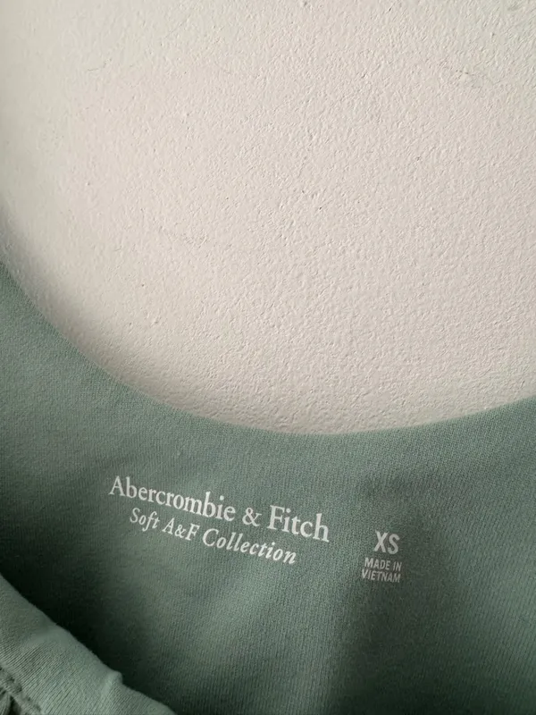 Abercrombie & Fitch Soft‎ A&F Ruched Sage Green Bodysuit - Image 6