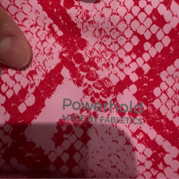 Fabletics Define PowerHold High-Waisted Capri Persimmon Phyton XXS‎ Activewear - Image 6