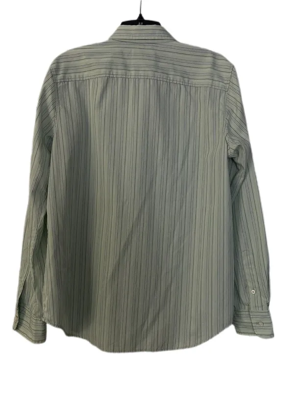 Ralph Lauren Light Green Striped Button Down Shirt Size Large - Image 2