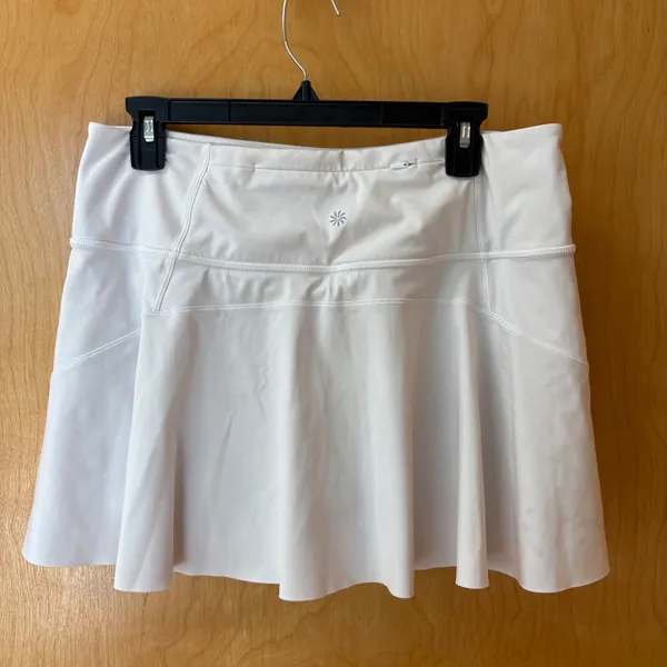 Athleta Ace Tennis Skort Women L White 13.5 Inch Athletic Skirt 657545-01 - Image 2