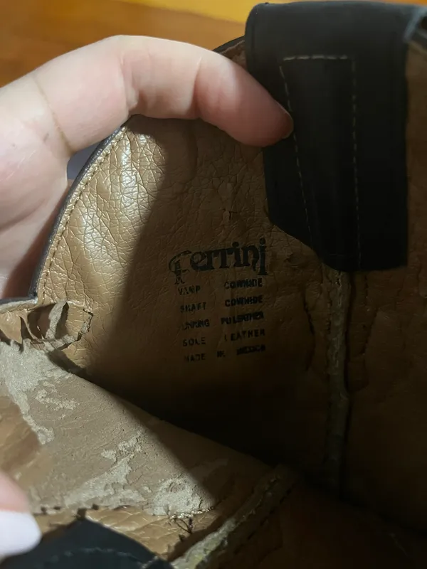 Ferrini Cowboy Boots Brown Size 7 - Image 3