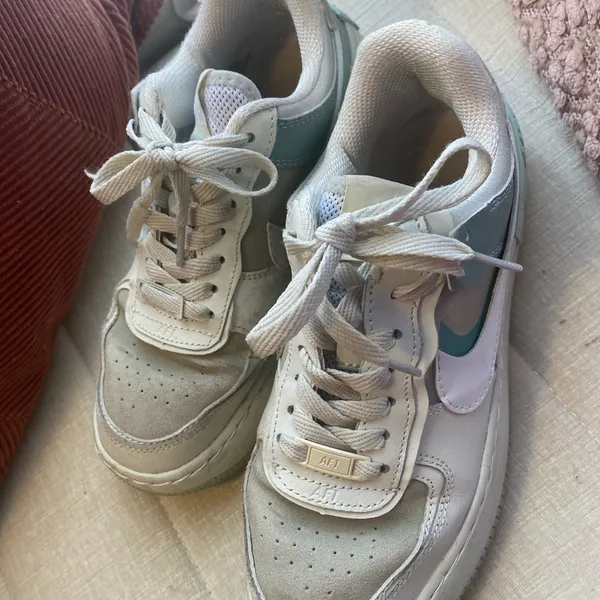 Nike Woman’s Air Force 1 Shadow Blue and Gray - Image 2