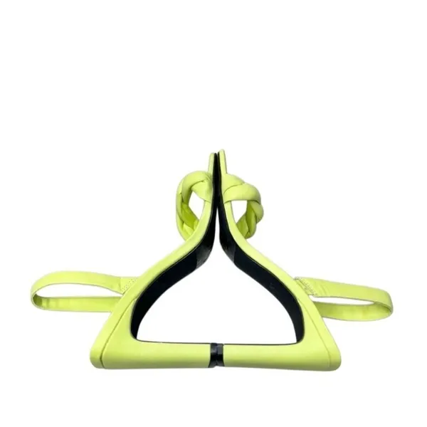 Abound Abryleigh Neon Lime Green Twisted Strap Square Toe Block Heel Sandals 5.5 - Image 6