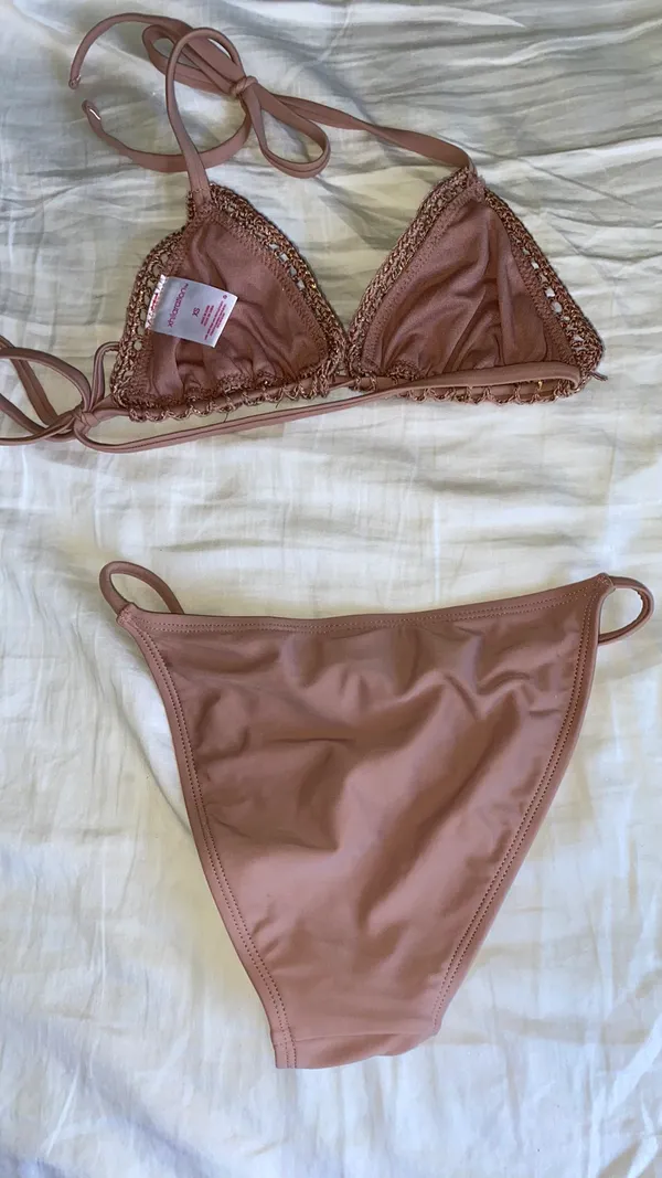 Rose Gold Bikini Size XS - Image 3