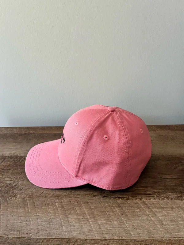 Coach Embroidered Baseball Hat CAA64 Pink / Black - Image 4