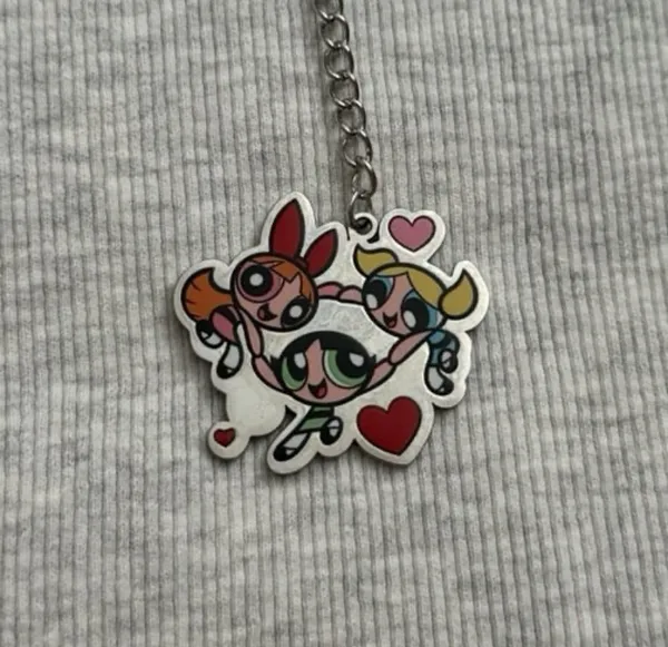 The Powerpuff Girls Choker Heart Chain Necklace - Image 4