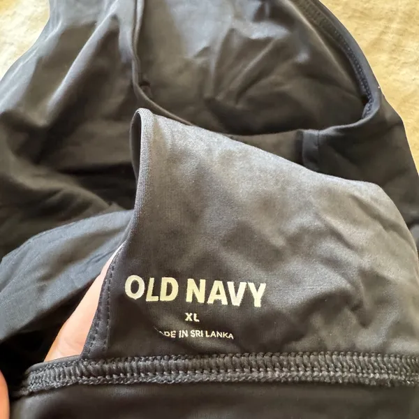 Old Navy Black Bikini Swim Top Plunge V Neck‎ - Image 3