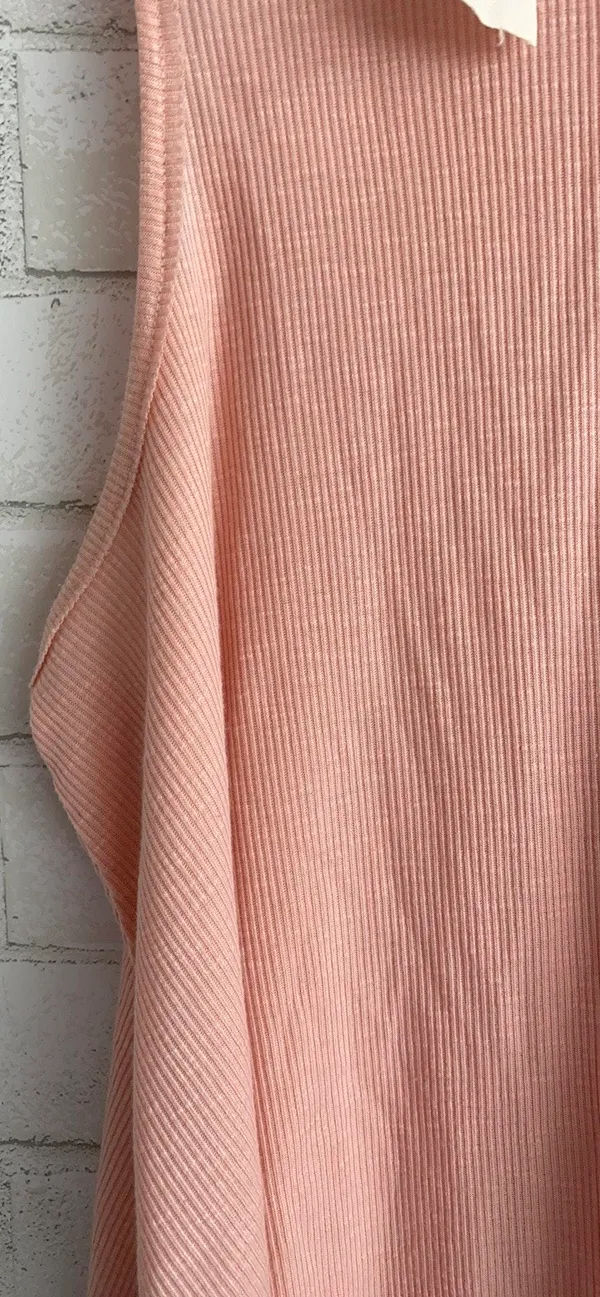 Free People Flowy Peach Tank Top Ribbed - Image 2