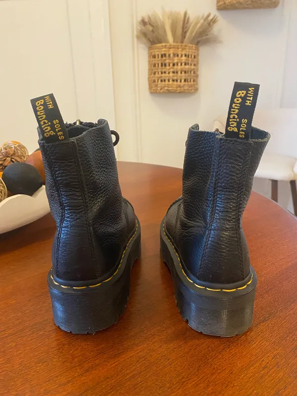 Dr. Martens Sinclair Milled Nappa Leather Platform Boots - Image 5