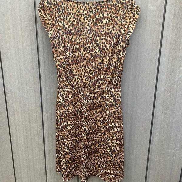 Avon Animal Print‎ Dress Brown Size M - Image 5