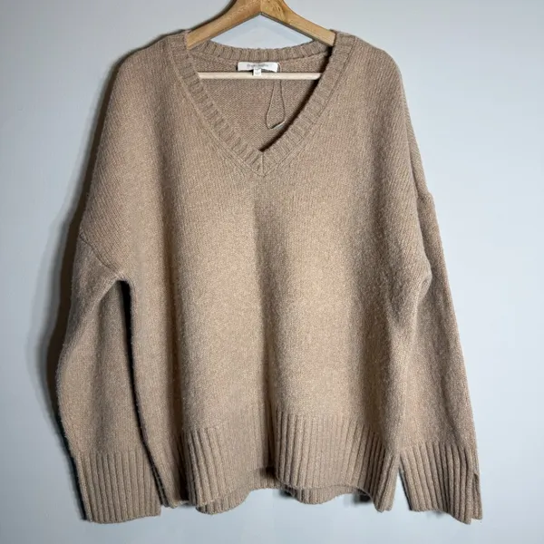 Favorite Daughter The William Sweater Wool Cashmere Women's Large Almond NWOT - Image 6