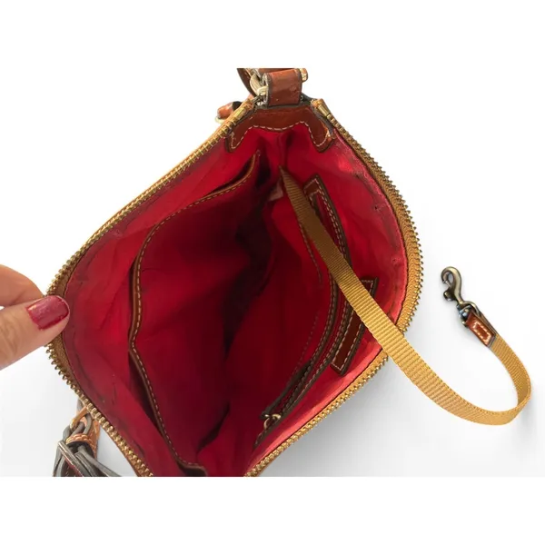 Vintage 2000's Y2K Dooney & Bourke Leather bag crossbody purse brown old money - Image 3