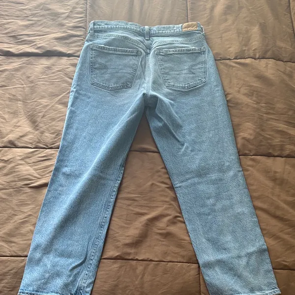 American Eagle Outfitters Super High Rise Ankle Straight Jeans - Image 3