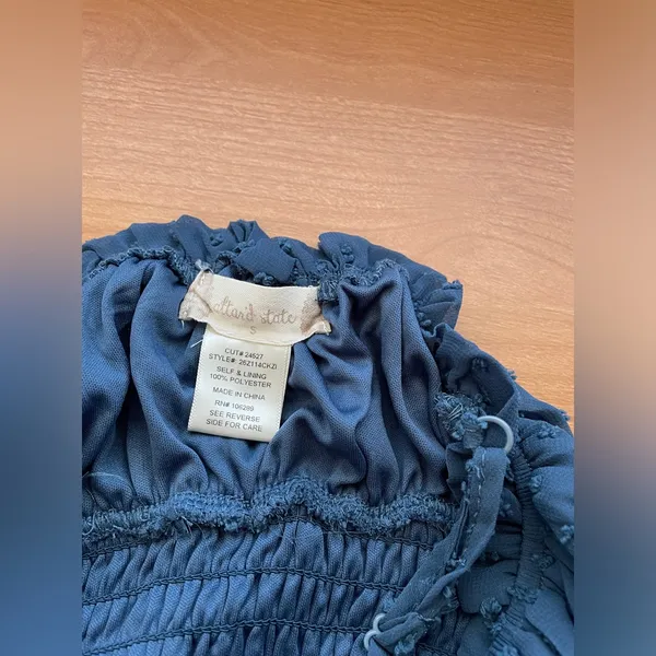 ✨WORN ONCE✨ Altar’d State Navy Mini Dress - Image 3