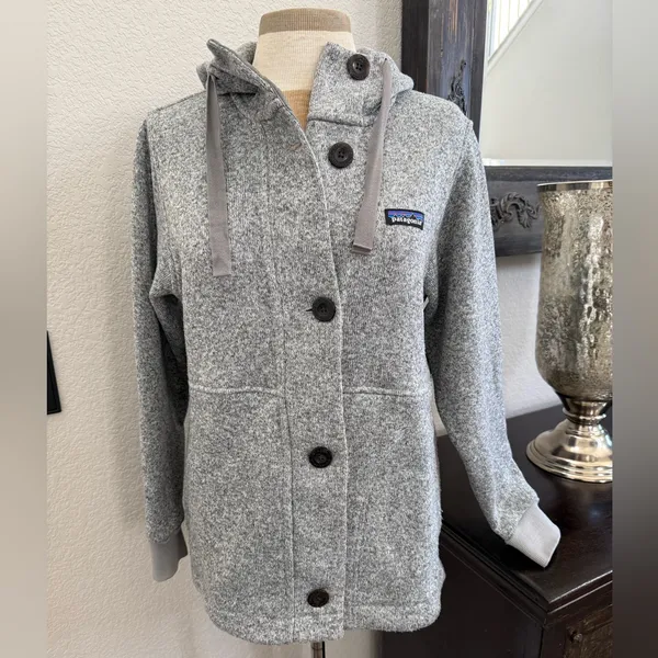 PATAGONIA Better Sweater Heathered Grey Jacket S - Image 2