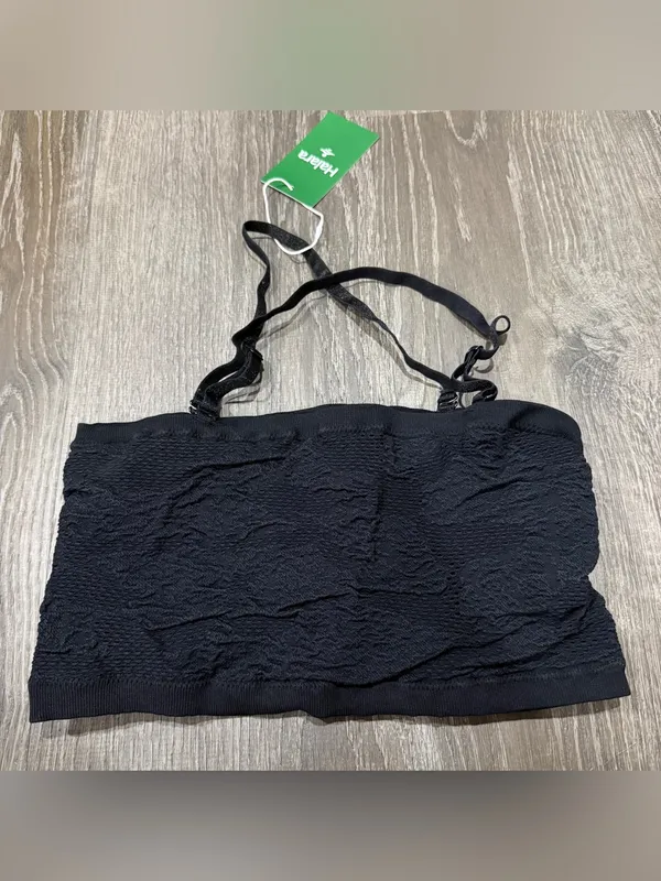 NWT Halara Black Textured Tube Top - Image 2