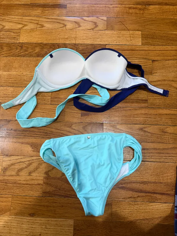 PINK Victoria's Secret Aqua Bikini Bottom - Image 2