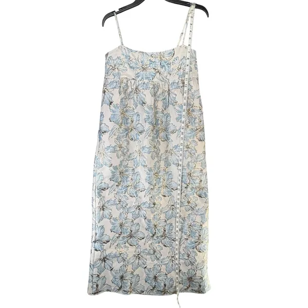 Petal & Pup Yasmine Maxi Dress Womens M Baby Blue‎ Floral Empire Waist Coquette - Image 9