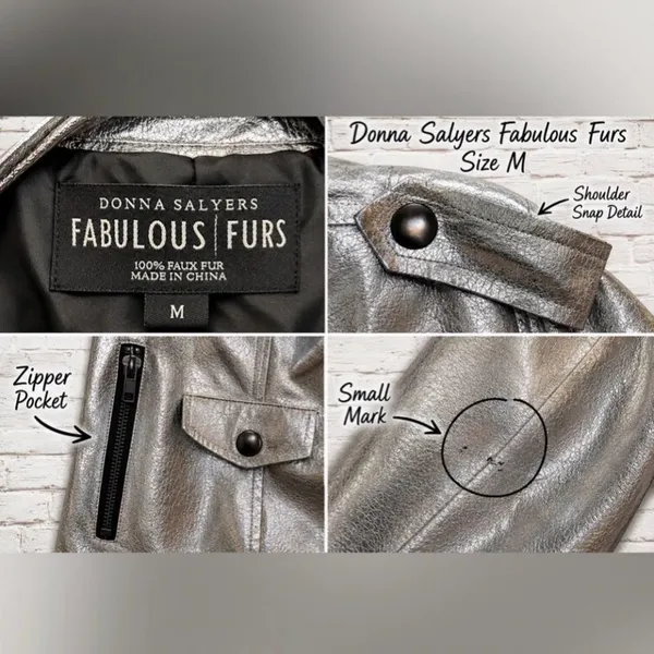 Donna Women's Silver Jacket Size M - Image 5